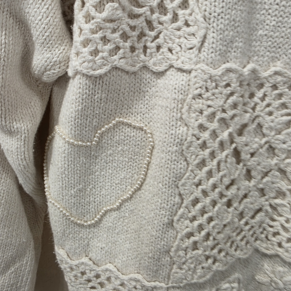 Ivory Patchwork Sweater - Picture 7 of 9
